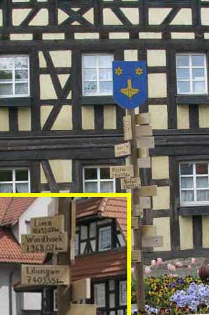 Wegweiser aus dem Sternpunk St.Upferich Wegweiser aus dem Sternpunk St.Upferich