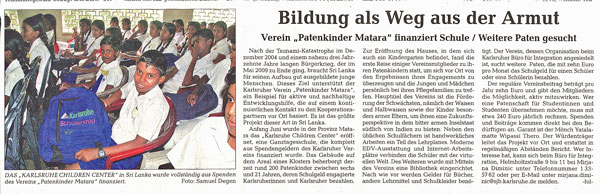 Stadtzeitung - Amtsblatt der Stadt Karlsruhe, 21.08.2009